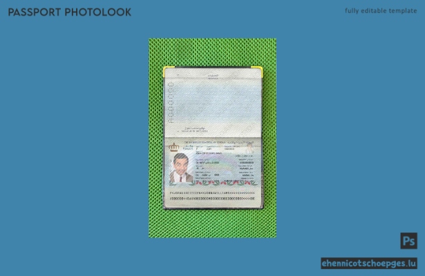 Beispielansicht eines Passfotos für Jordanien
